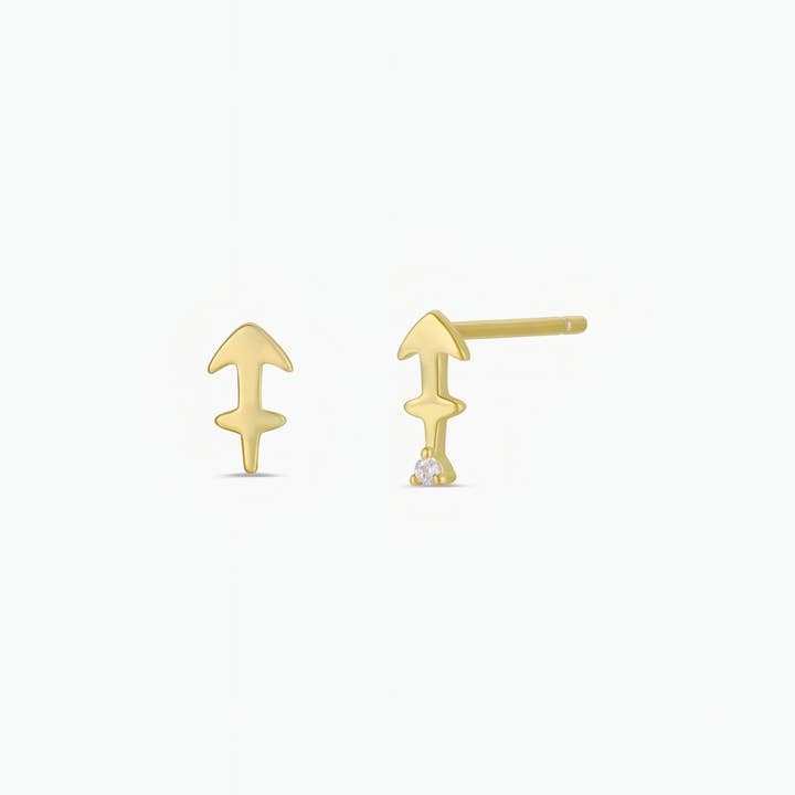 JAXKELLY Zodiac Gold Earrings Sagittarius