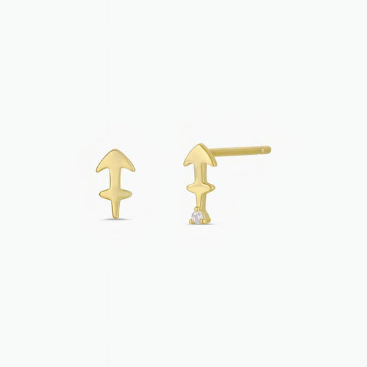 JAXKELLY Zodiac Gold Earrings Sagittarius