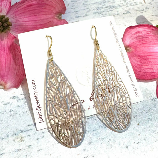JO BIRD Stellar Long Drop Earrings Gold