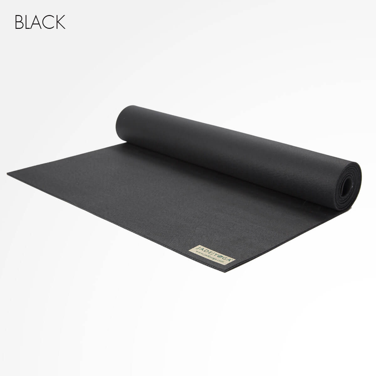 JADE HARMONY YOGA MAT 68" BEST GRIP NO SLIP BLACK