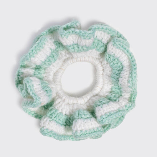 KITSCH CROCHET SCRUNCHIE SEAFOAM BLUE
