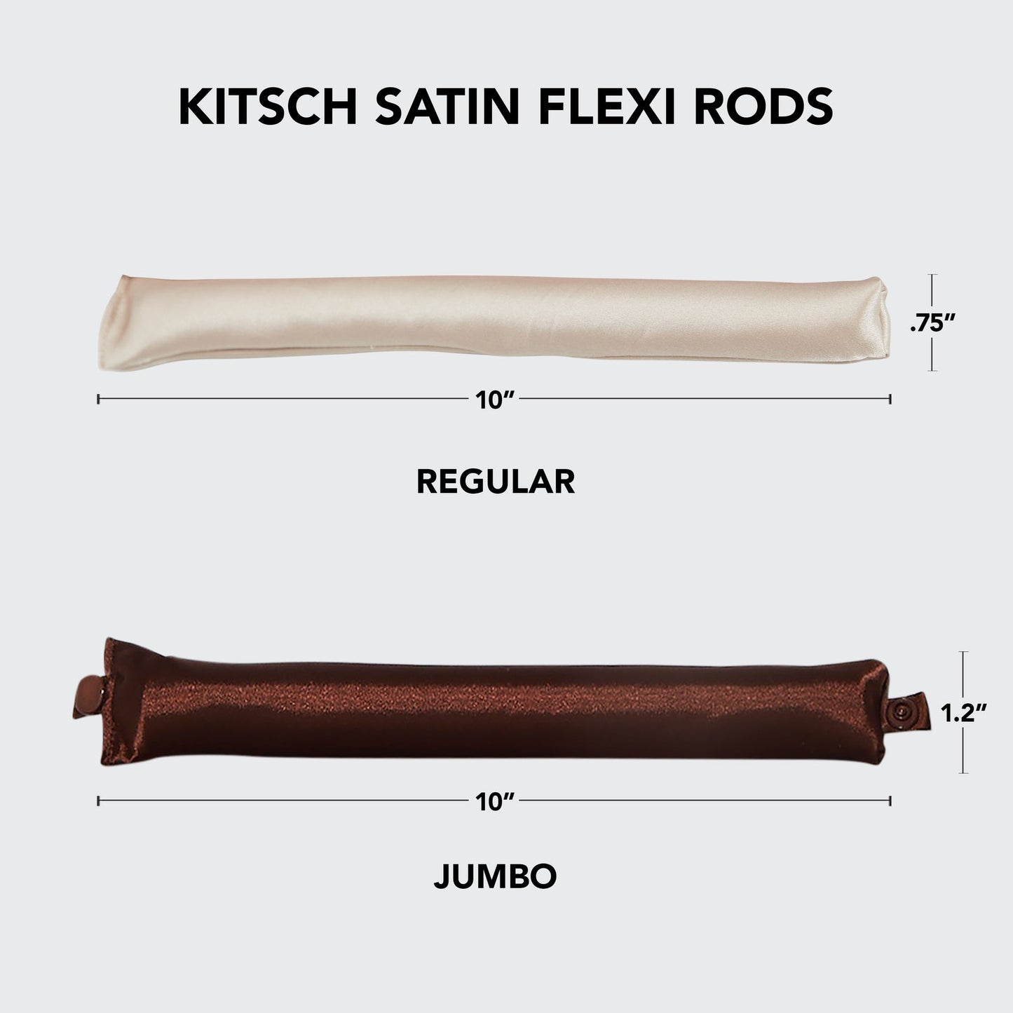 KITSCH JUMBO SATIN HEATLESS CURLING SET ROSEWOOD