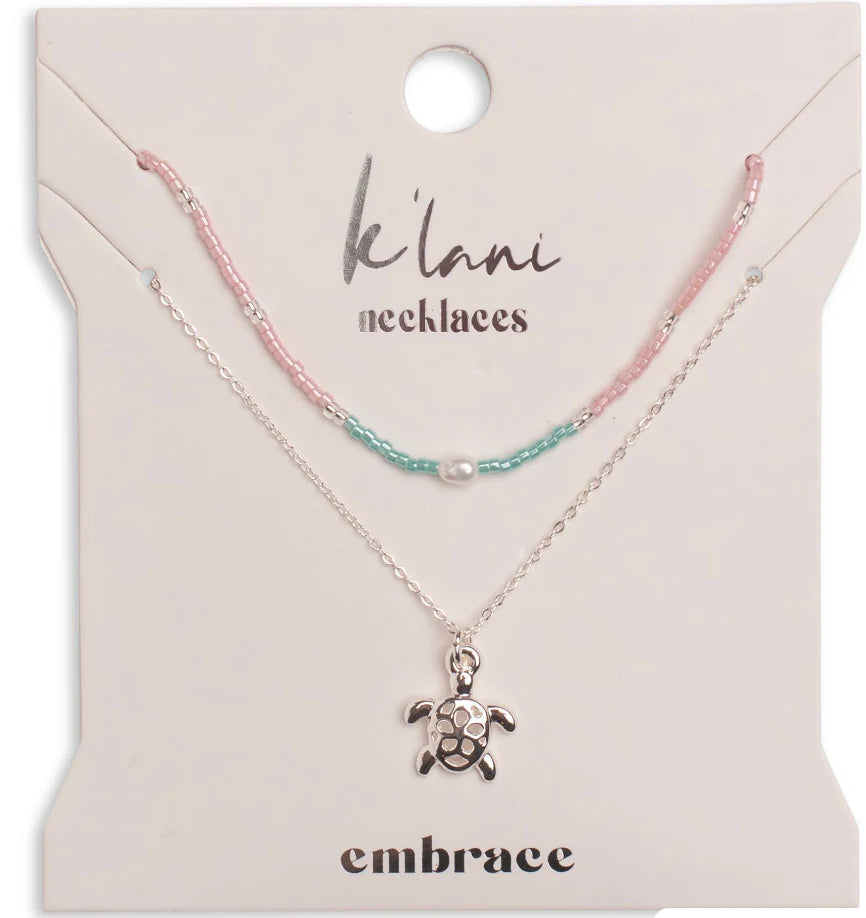 K'LANI EMBRACE NECKLACE SET SILVER