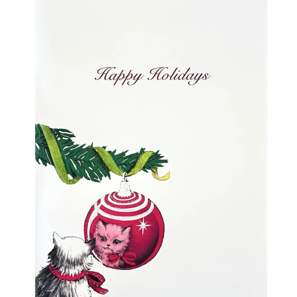 LUMIA Kitten with Ornament Holiday Card