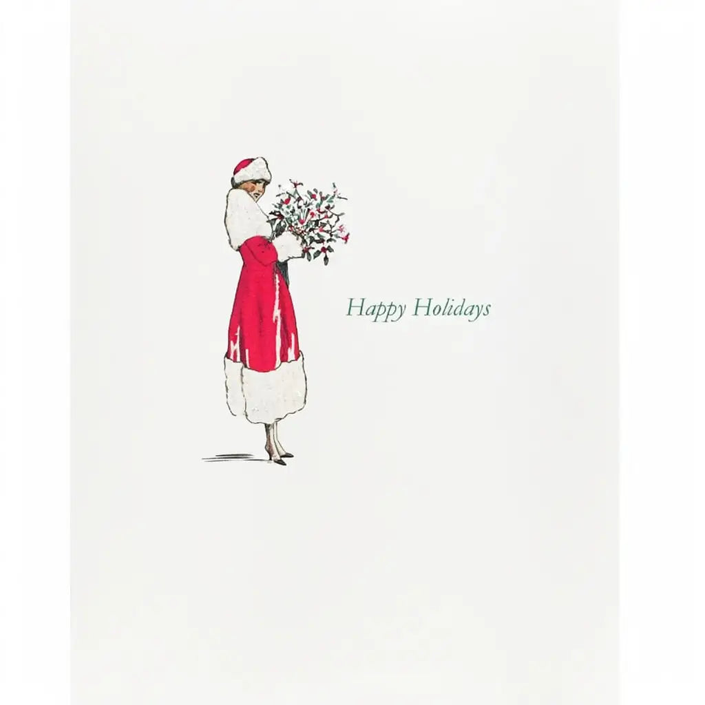 LUMIA Lady Holly Bouquet Holiday Card