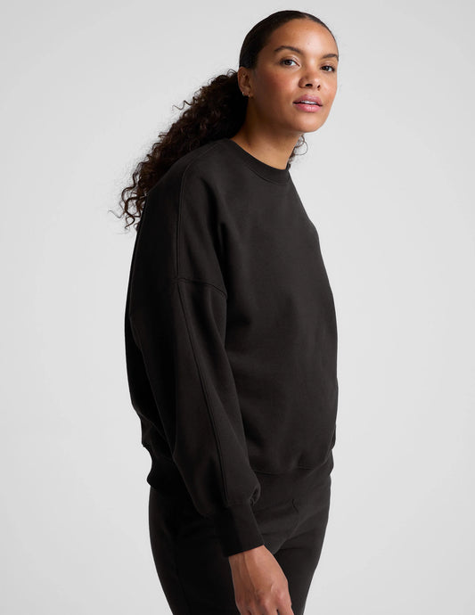 BEYOND YOGA LUXEFLEECE OVERSIZED SWEATSHIRT BLACK
