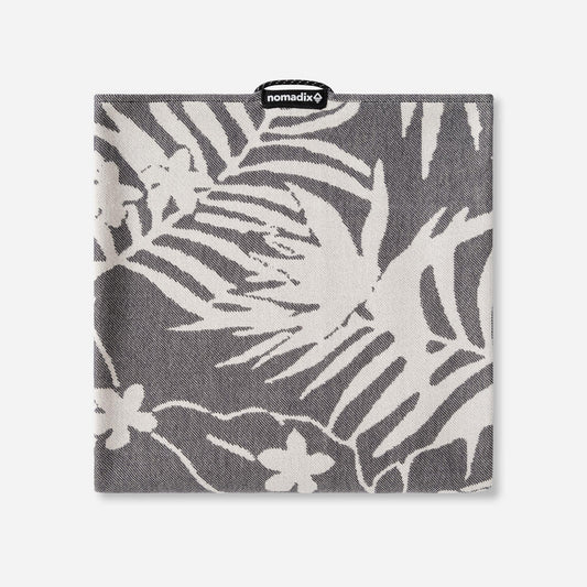 NOMADIX ORGANIC TRAVEL TOWEL RETRO PALMS BLACK