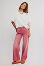 FREE PEOPLE We The Free Nia Boyfriend Jeans Baroque Pink