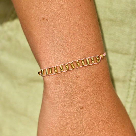 PURA VIDA DAINTY FIDGET BEAD CHARM BRACELET