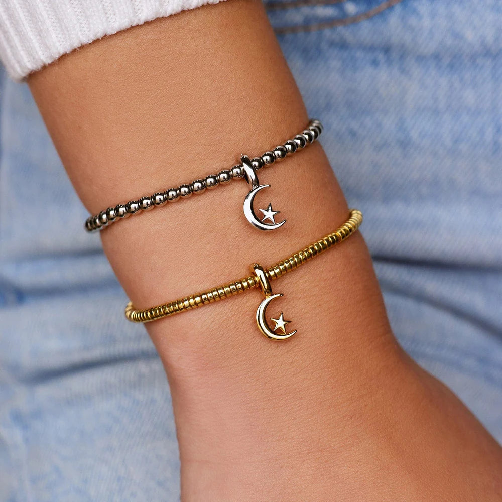 PURA VIDA HARPER STAR AND MOON CHARM