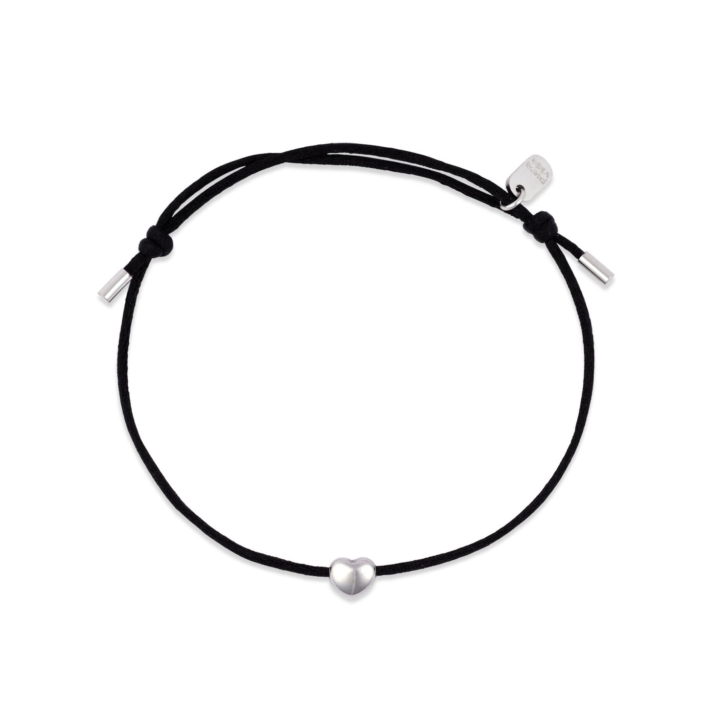 PURA VIDA LYDIA HEART CHARM BRACELET BLACK