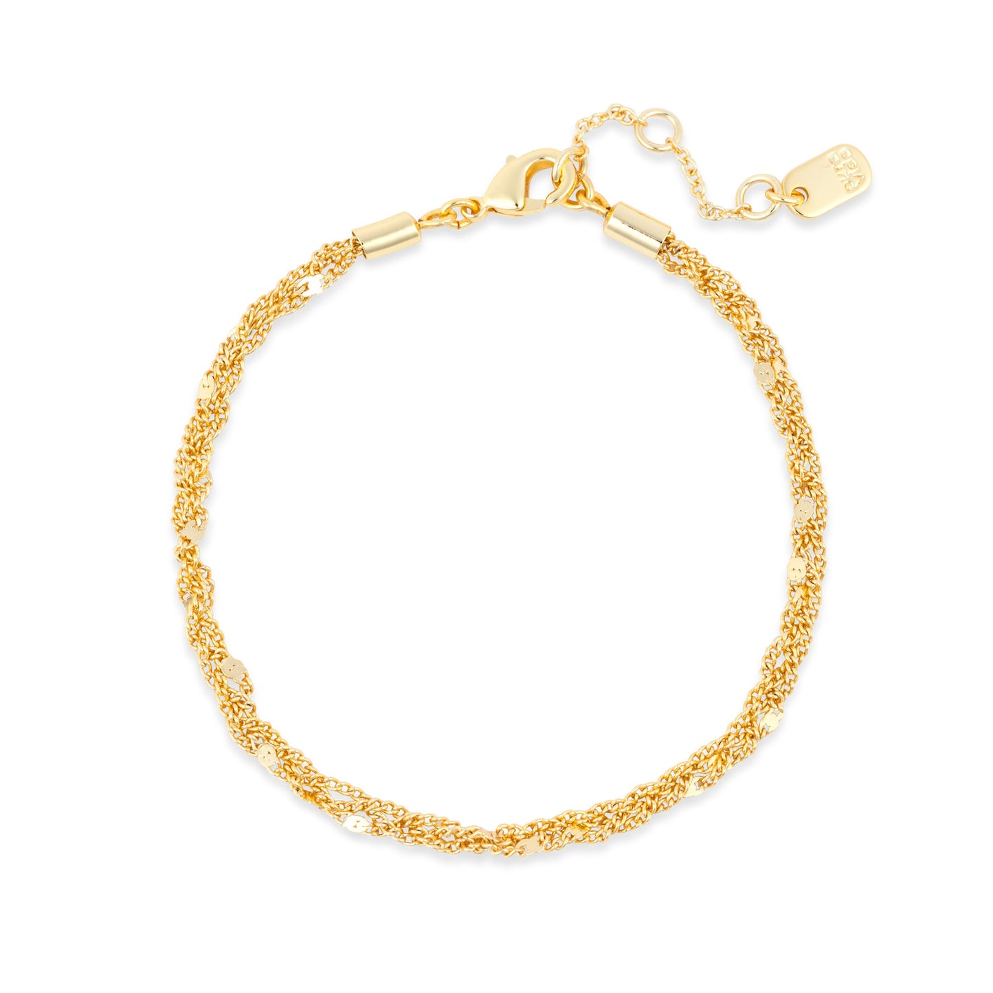 PURA VIDA Layered Twisted Rope Chain Bracelet Gold