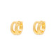 PURA VIDA PALMA HUGGIES EARRINGS GOLD