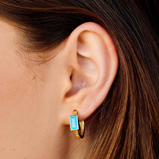 PURA VIDA Tulum Gold Hoop Earrings