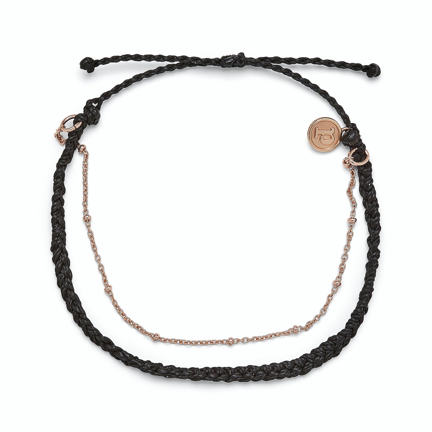 PURA VIDA Satellite Chain Rose Gold Anklet