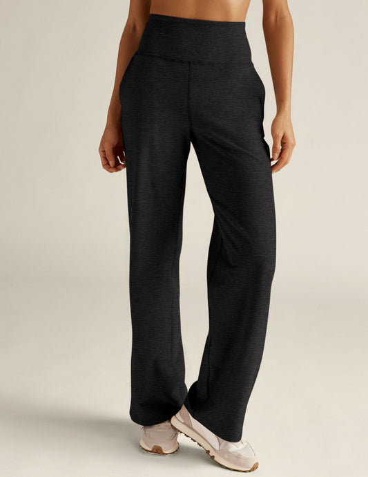 BEYOND YOGA SPACEDYE LAID BACK WIDE LEG PANT DARKEST NIGHT