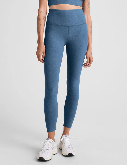 BEYOND YOGA CAUGHT IN THE MIDI HIGH WAISTED LEGGING WASHED DENIM