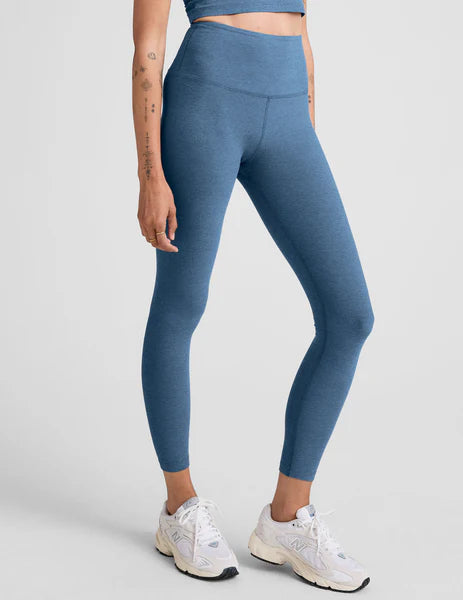 BEYOND YOGA CAUGHT IN THE MIDI HIGH WAISTED LEGGING WASHED DENIM