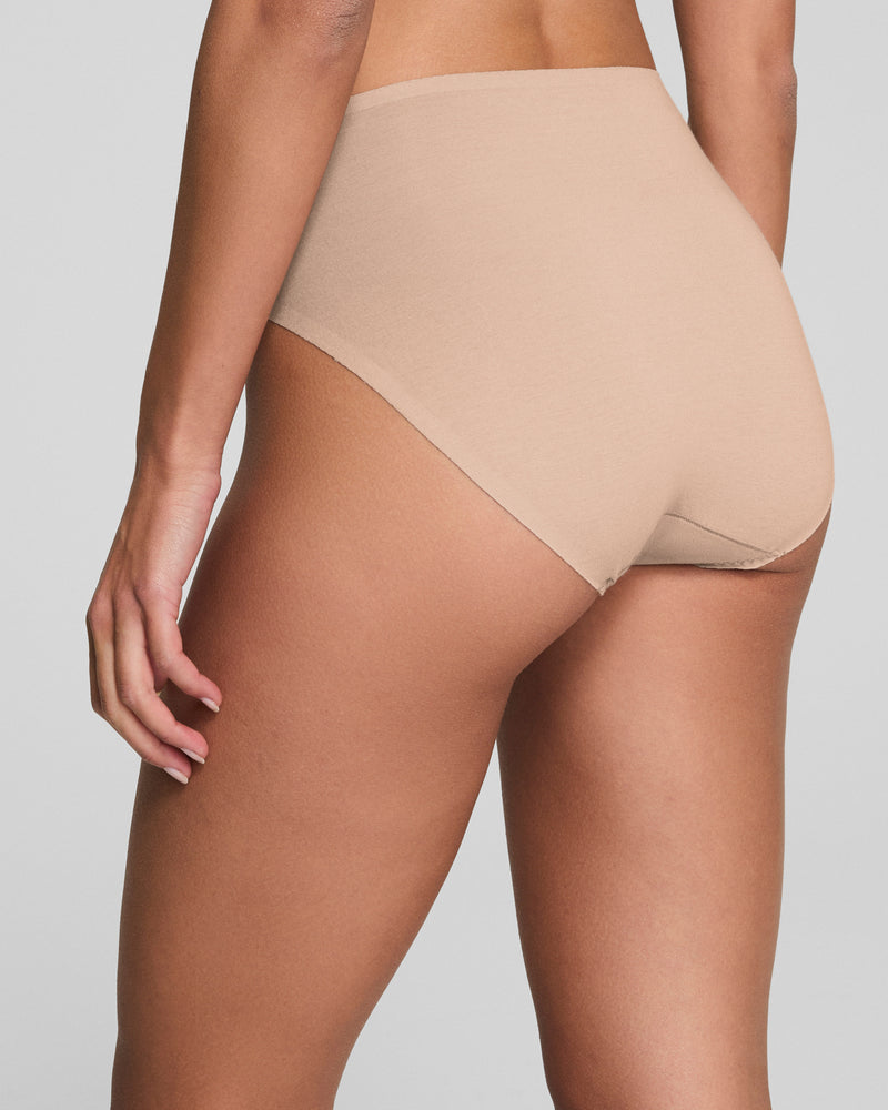 SPANX SMOOTH FIT-TO-YOU COTTON BRIEF 3-PACK BOX CAFE AU LAIT