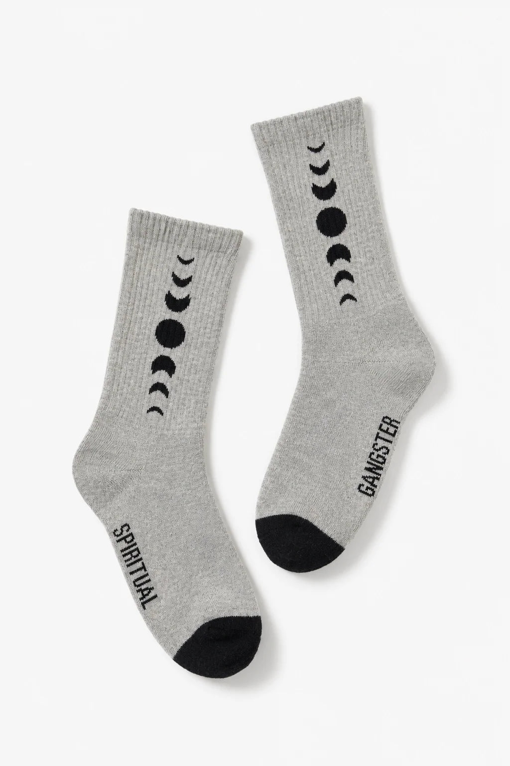 SPIRITUAL GANGSTER CELESTIAL ROOM CREW SOCK HEATHER GREY