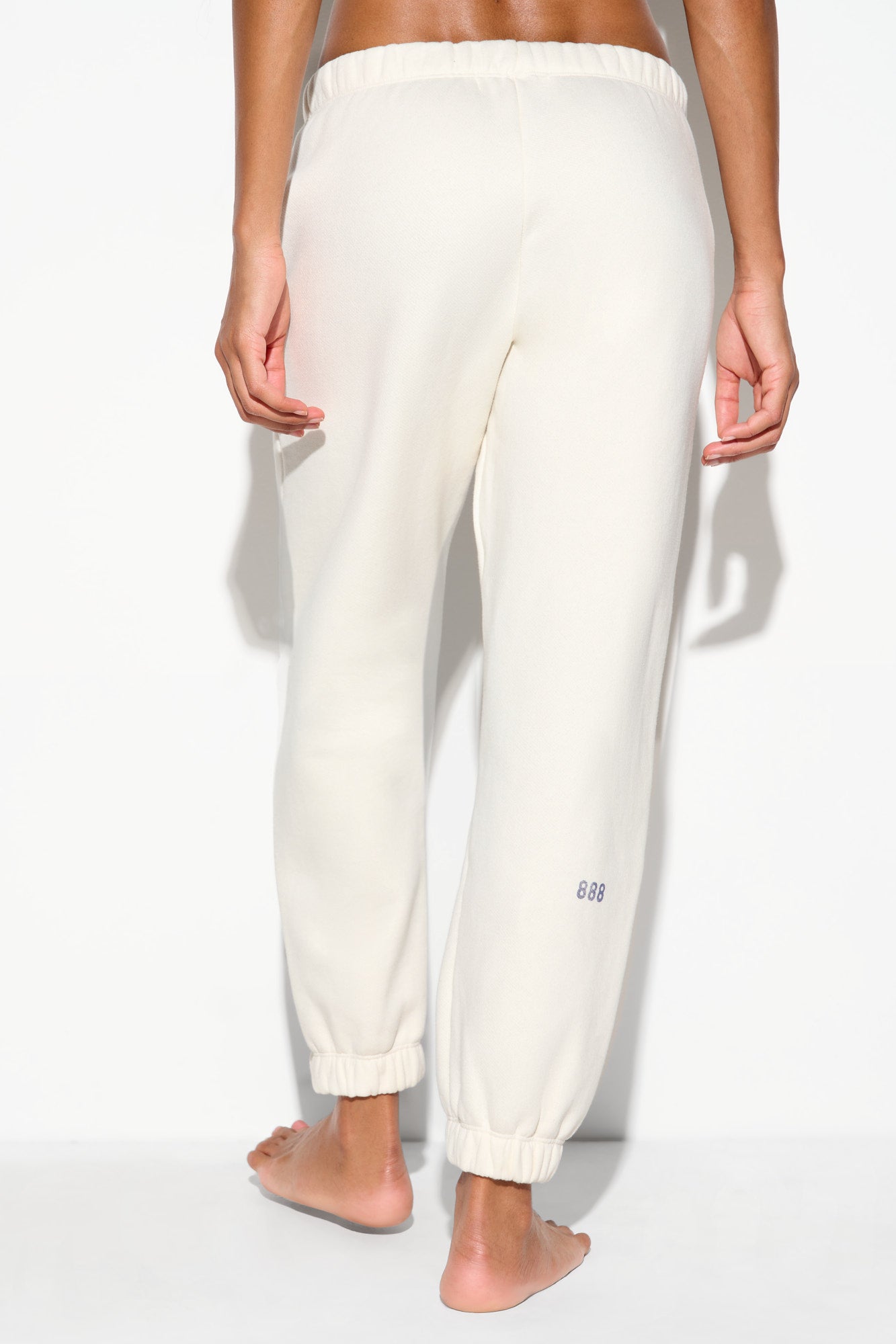SPIRITUAL GANGSTER EARTH ENERGY BOWIE SWEATPANT VINTAGE WHITE