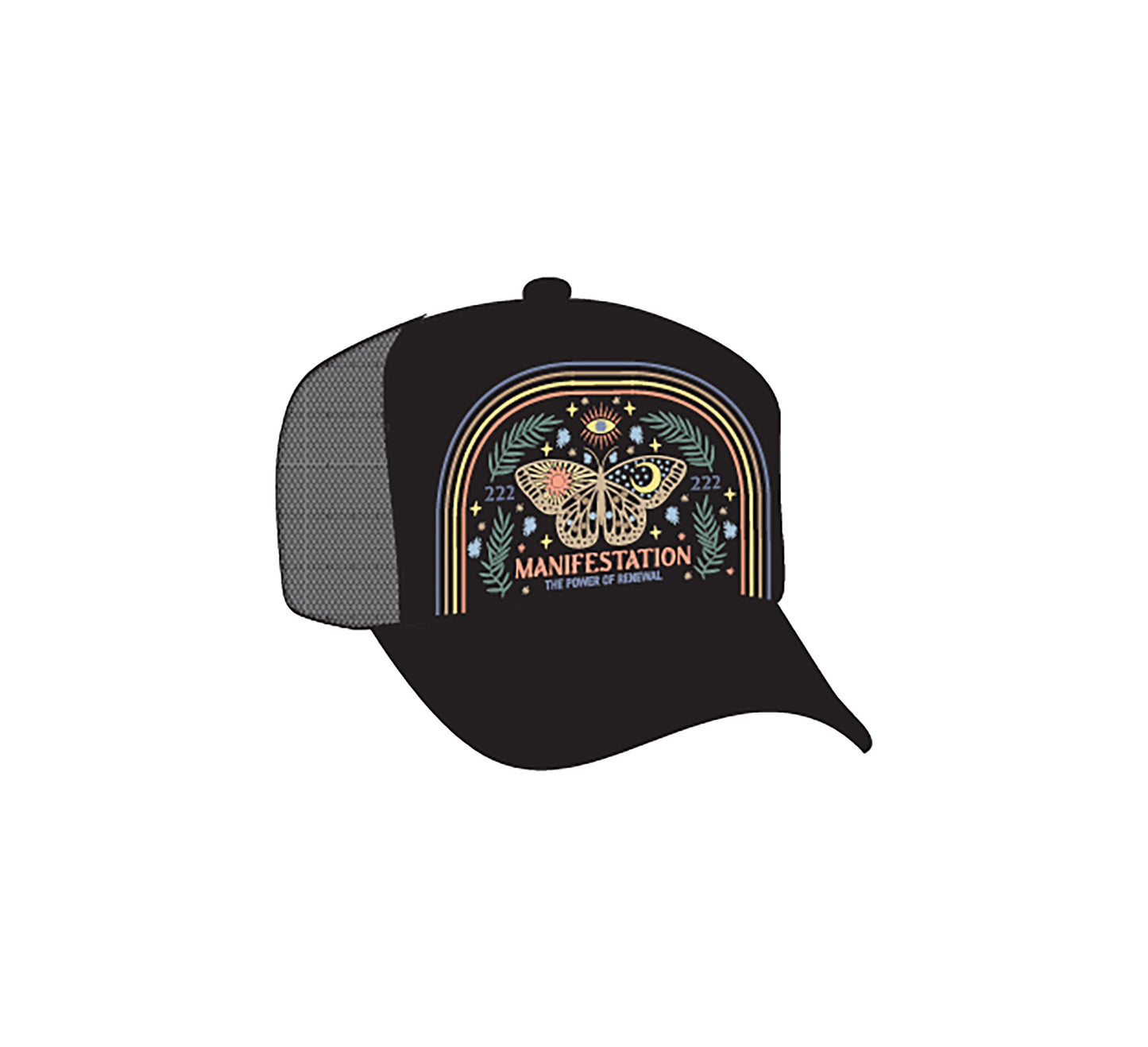 SPIRITUAL GANGSTER MANIFEST TRUCKER HAT BLACK