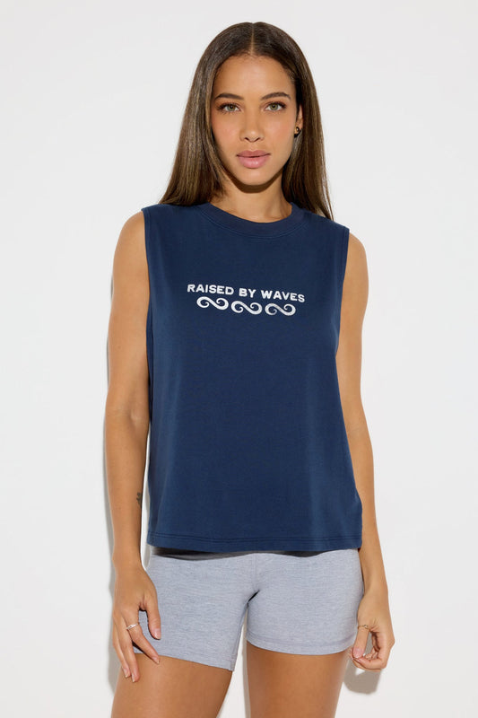 SPIRITUAL GANGSTER RAISED BY WAVES VIBE TANK INDIGO