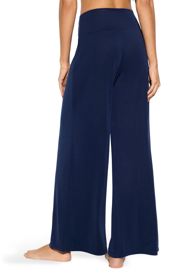 SPIRITUAL GANGSTER ZEN RIB JOURNEY WIDE LEG PANT INDIGO