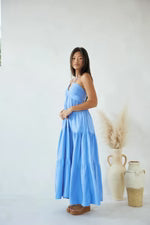 BLANCO BY NATURE CARLOTTA DRESS AZURE