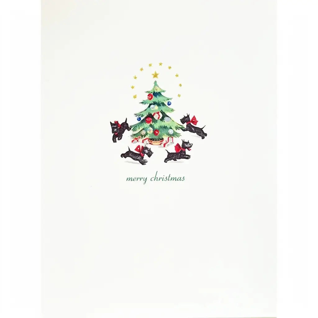 LUMIA Scotties Christmas Tree Card
