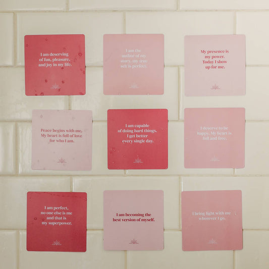 JAXKELLY GIFT SET SHOWER AFFIRMATION CARDS SELF LOVE