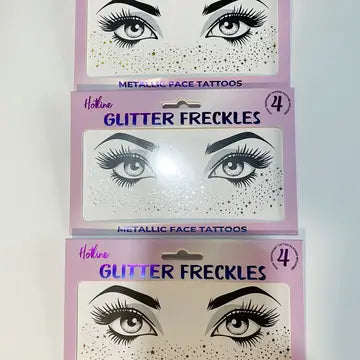 HOTLINE GLITTER FRECKLES TEMPORARY FACIAL TATTOOS GOLD SUPERSTAR