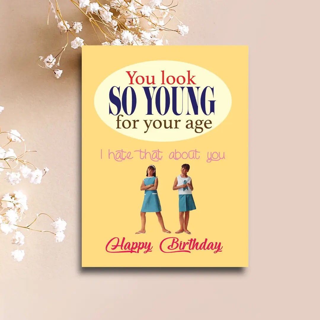 PAPER SLUTS GREETING CARD SO YOUNG