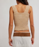 FREE PEOPLE LOVE LETTER CAMI OAT LATTE