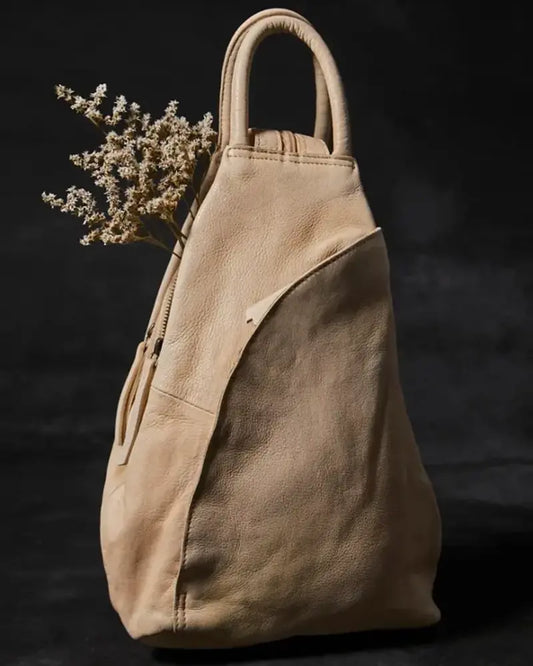 FREE PEOPLE WE THE FREE SOHO CONVERTIBLE TOTE BAG CHAMPAGNE
