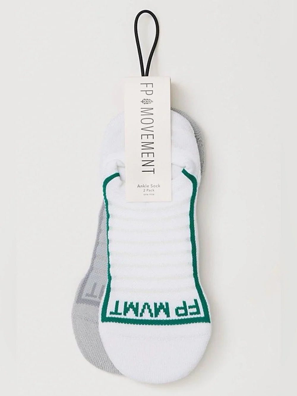 FREE PEOPLE MOVEMENT SIMPLE SPORT NO SHOW PACK WHITE GREY