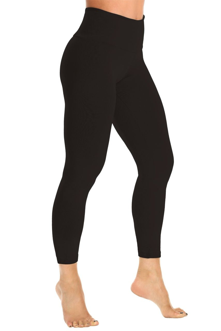ELISABETTA ROGIANI 7/8 BUTTER BAMBOLA SCRUNCH BUTT LEGGING ONYX
