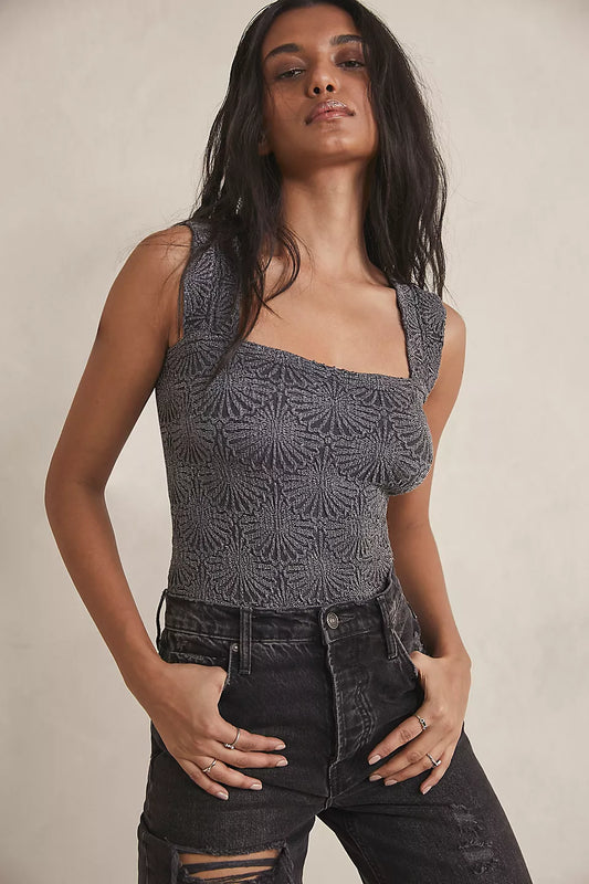 FREE PEOPLE LOVE LETTER CAMI BLACK