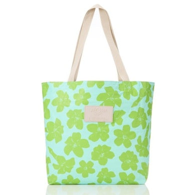 ALOHA COLLECTION PUAKENIKENI BUDS REVERSIBLE TOTE FRESH SPLASH
