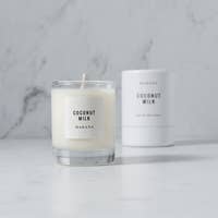 MAKANA (HOUSE OF MAHINA CANDLE COCONUT MILK TWO SIZES PETITE AND CLASSIC