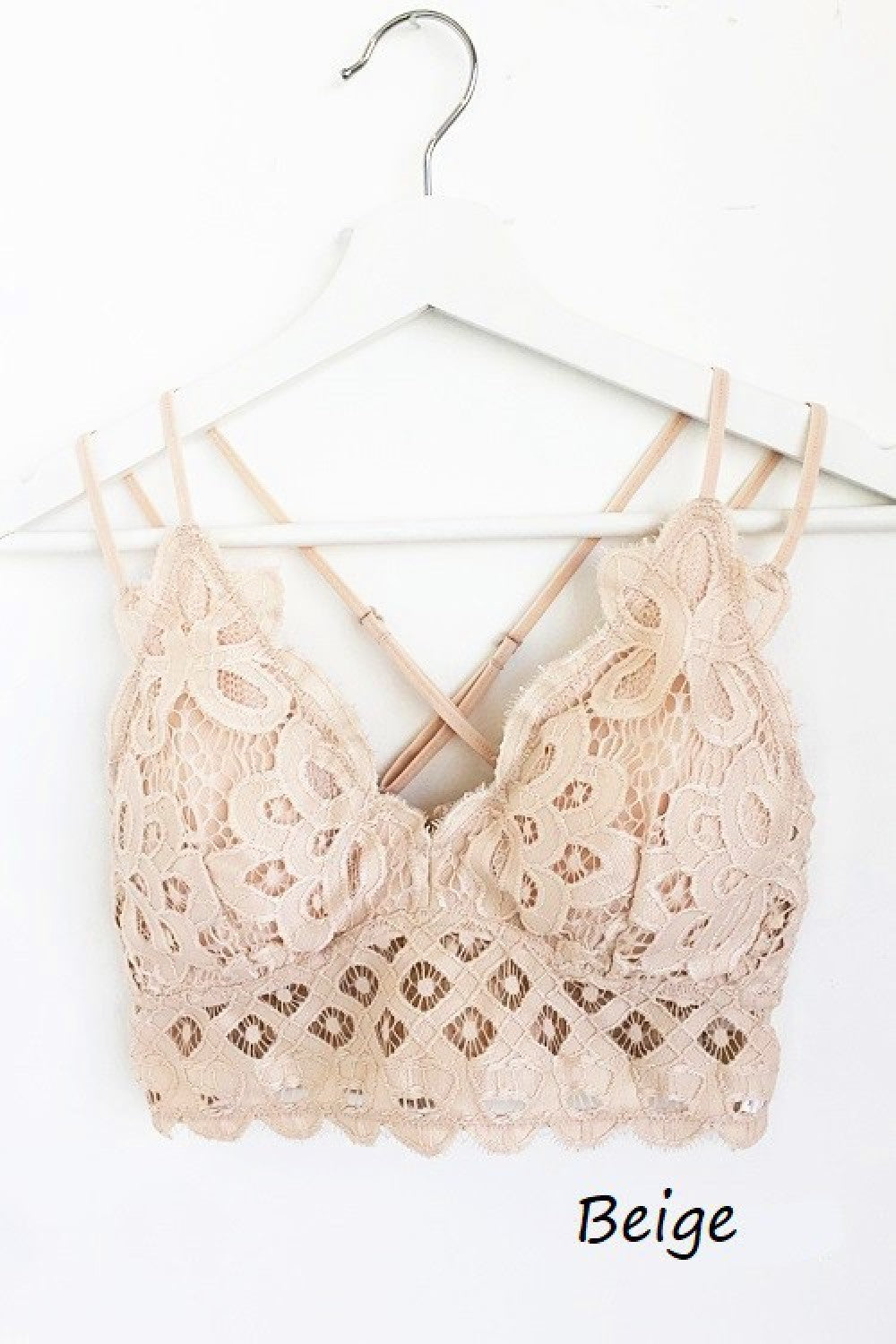 ANEMONE ELISE LACE BRALETTE BEIGE