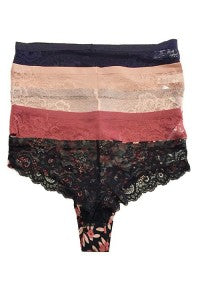 ANEMONE CUTE SEAMLESS LACE BACK THONG ALL COLORS