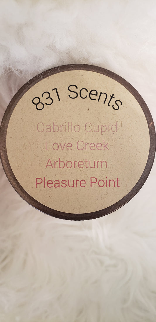 SANTA CRUZ CANDLE COMPANY LAYERED "831" CANDLE