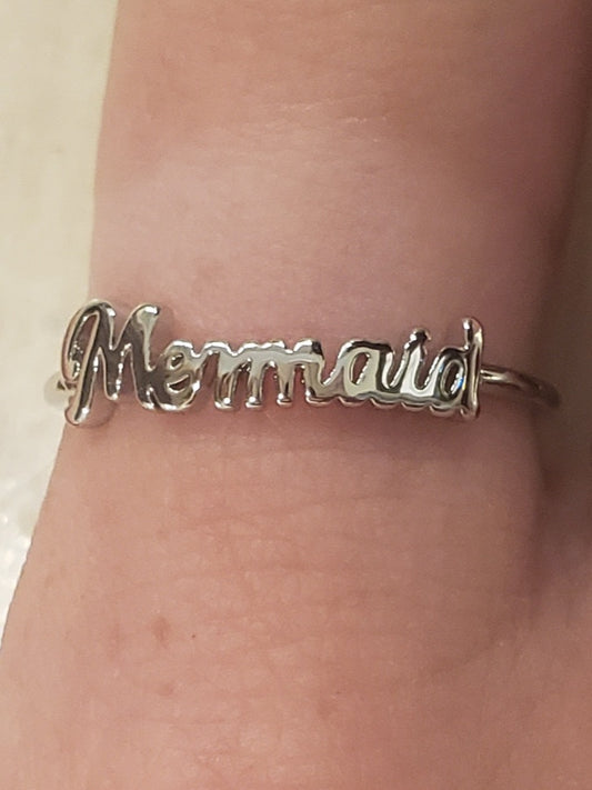 PURA VIDA MERMAID SCRIPT RING