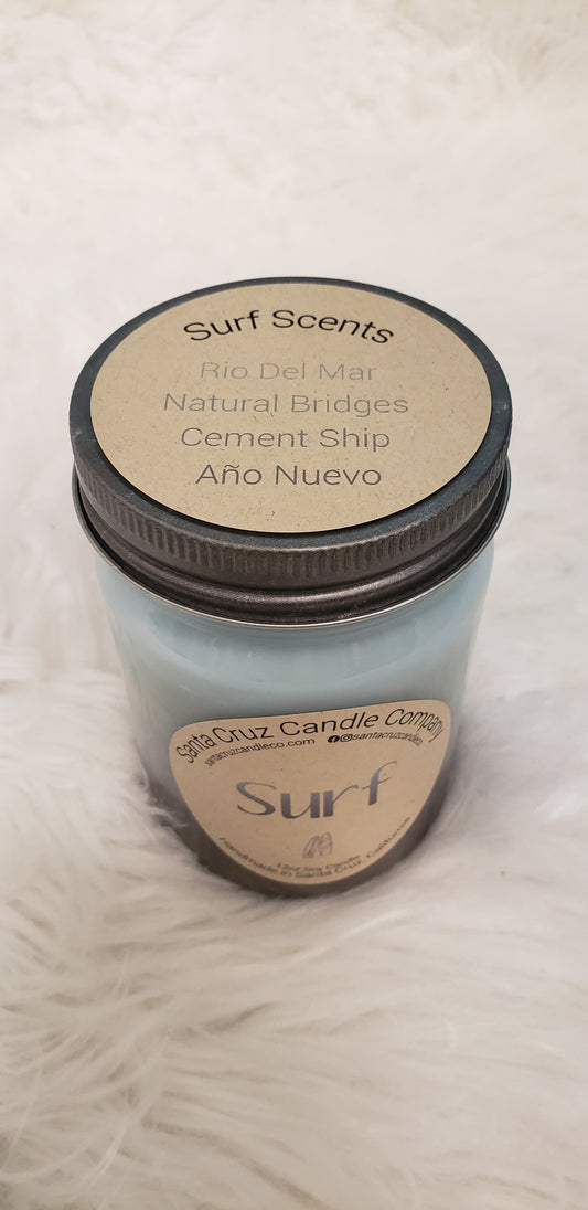 SANTA CRUZ CANDLE COMPANY LAYERED "SURF" CANDLE