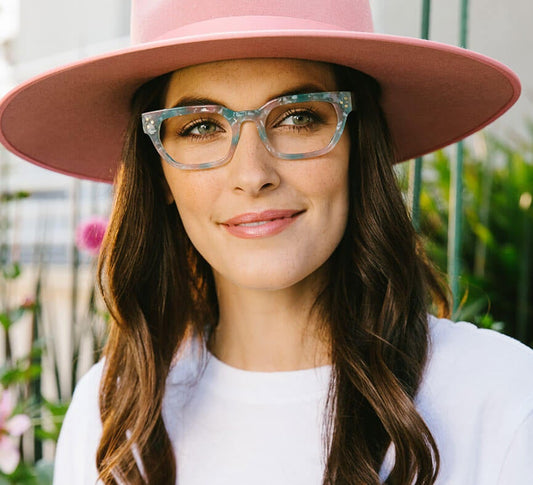 PEEPERS READING GLASSES BLUE LIGHT PRISM BLUE PINK NEW!