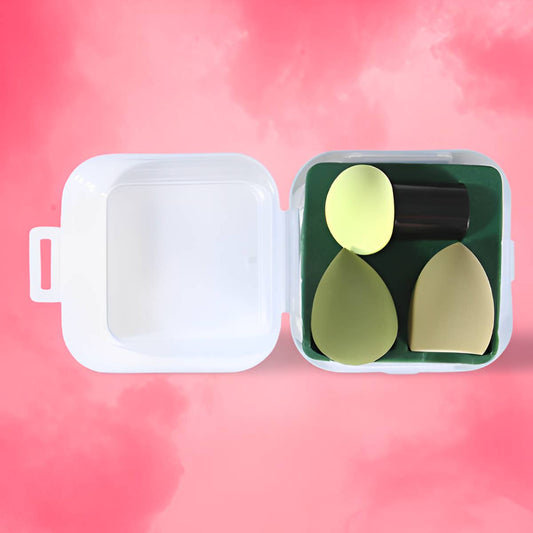 SPONGO SOFT MAKEUP SPONGE SET OF 3 VARIOUS COLORS