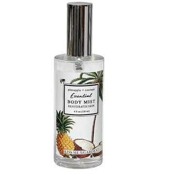 kiss me in the garden body oil spray KISS ME IN THE GARDEN PINEAPPLE COCONUT BODY MIST – Bubble Lounge Boutique