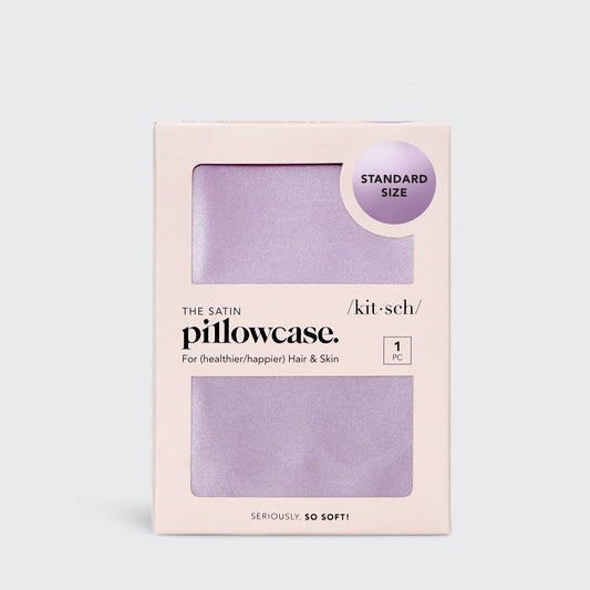 KITSCH SATIN PILLOWCASE KING LAVENDER