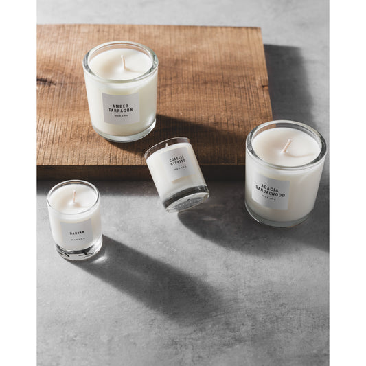 MAKANA CANDLE AMBER TARRAGON CANDLE TWO SIZES